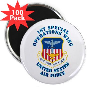 1SOW - M01 - 01 - 1st Special Operations Wing with Text - 2.25" Magnet (100 pack)
