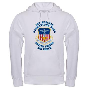 1SOW - A01 - 03 - 1st Special Operations Wing with Text - Hooded Sweatshirt