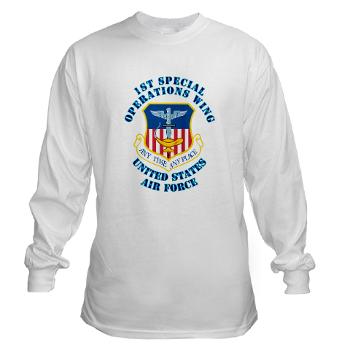 1SOW - A01 - 03 - 1st Special Operations Wing with Text - Long Sleeve T-Shirt