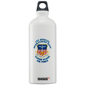 1SOW - M01 - 03 - 1st Special Operations Wing with Text - Sigg Water Bottle 1.0L