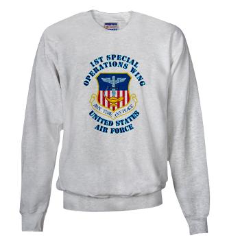 1SOW - A01 - 03 - 1st Special Operations Wing with Text - Sweatshirt