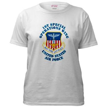 1SOW - A01 - 04 - 1st Special Operations Wing with Text - Women's T-Shirt