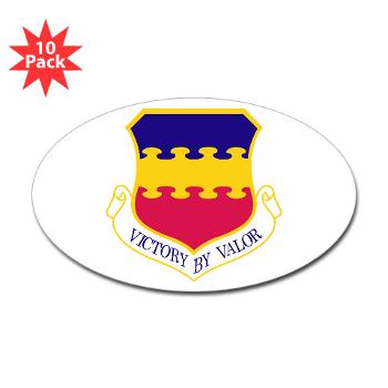 20FW - M01 - 01 - 20th Fighter Wing - Sticker (Oval 10 pk)