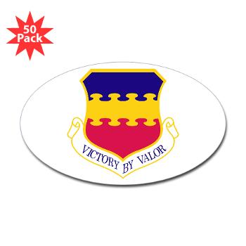 20FW - M01 - 01 - 20th Fighter Wing - Sticker (Oval 50 pk)