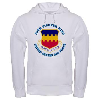20FW - A01 - 03 - 20th Fighter Wing with Text - Hooded Sweatshirt