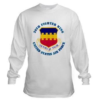 20FW - A01 - 03 - 20th Fighter Wing with Text - Long Sleeve T-Shirt