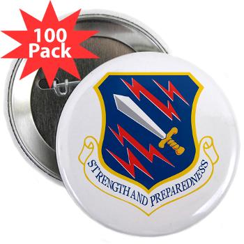 21SW - M01 - 01 - 21st Space Wing - 2.25" Button (100 pack) - Click Image to Close