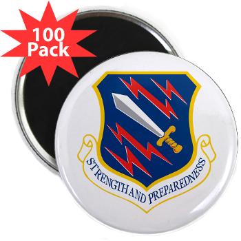 21SW - M01 - 01 - 21st Space Wing - 2.25" Magnet (100 pack) - Click Image to Close