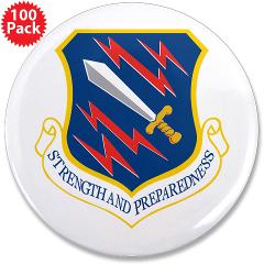 21SW - M01 - 01 - 21st Space Wing - 3.5" Button (100 pack)