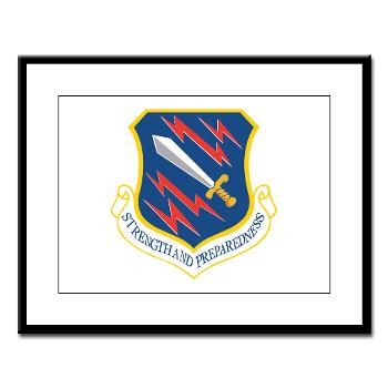 21SW - M01 - 02 - 21st Space Wing - Large Framed Print