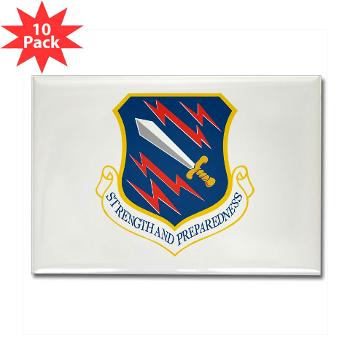 21SW - M01 - 01 - 21st Space Wing - Rectangle Magnet (10 pack) - Click Image to Close
