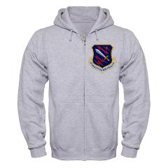 21SW - A01 - 03 - 21st Space Wing - Zip Hoodie - Click Image to Close