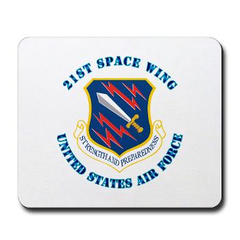 21SW - M01 - 03 - 21st Space Wing with Text - Mousepad