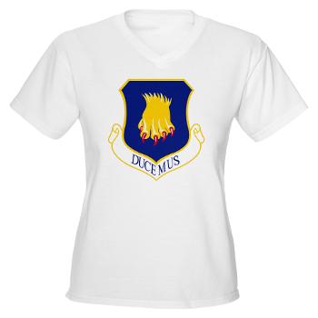 22ARW - A01 - 04 - 22nd Air Refueling Wing - Women's V-Neck T-Shirt