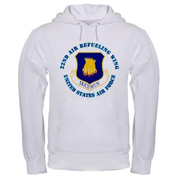 22ARW - A01 - 03 - 22nd Air Refueling Wing with Text - Hooded Sweatshirt