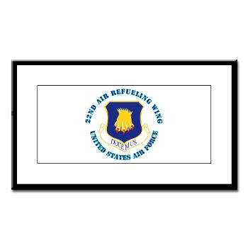 22ARW - M01 - 02 - 22nd Air Refueling Wing with Text - Small Framed Print