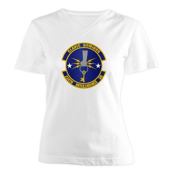 234IS - A01 - 04 - 234th Intelligence Squadron - Women's V-Neck T-Shirt