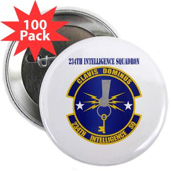 234IS - M01 - 01 - 234th Intelligence Squadron with Text - 2.25" Button (100 pack)