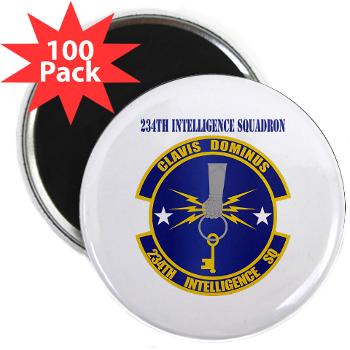 234IS - M01 - 01 - 234th Intelligence Squadron with Text - 2.25" Magnet (100 pack)