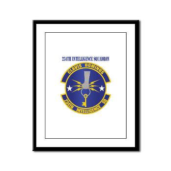 234IS - M01 - 02 - 234th Intelligence Squadron with Text - Framed Panel Print