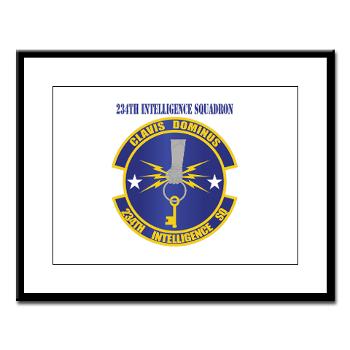 234IS - M01 - 02 - 234th Intelligence Squadron with Text - Large Framed Print