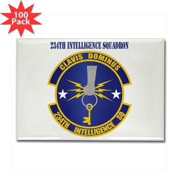 234IS - M01 - 01 - 234th Intelligence Squadron with Text - Rectangle Magnet (100 pack)