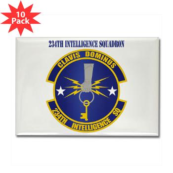 234IS - M01 - 01 - 234th Intelligence Squadron with Text - Rectangle Magnet (10 pack)