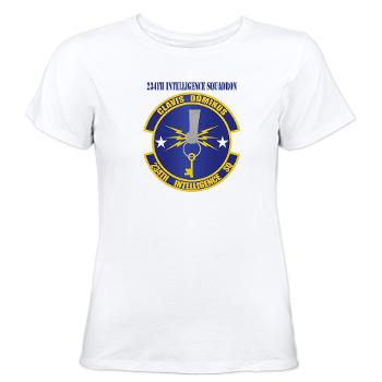 234IS - A01 - 04 - 234th Intelligence Squadron with Text - Women's T-Shirt