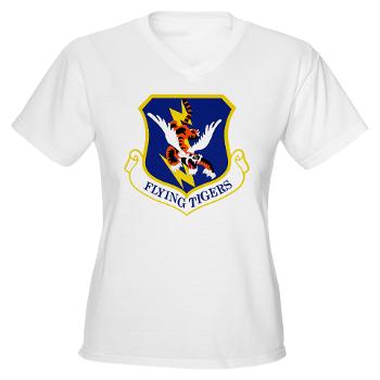 23W - A01 - 04 - 23d Wing - Women's V-Neck T-Shirt