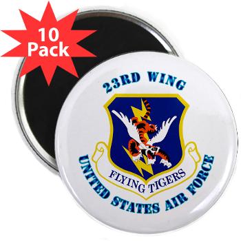 23W - M01 - 01 - 23d Wing with Text - 2.25" Magnet (10 pack)