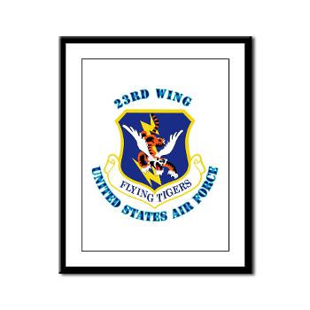 23W - M01 - 02 - 23d Wing with Text - Framed Panel Print - Click Image to Close