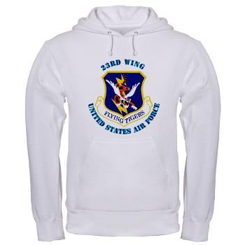 23W - A01 - 03 - 23d Wing with Text - Hooded Sweatshirt
