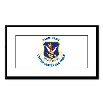 23W - M01 - 02 - 23d Wing with Text - Small Framed Print