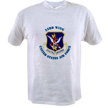 23W - A01 - 04 - 23d Wing with Text - Value T-shirt