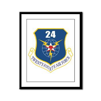 24AF - M01 - 02 - 24th Air Force - Framed Panel Print