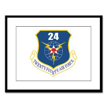 24AF - M01 - 02 - 24th Air Force - Large Framed Print