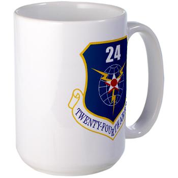24AF - M01 - 03 - 24th Air Force - Large Mug