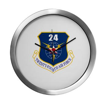 24AF - M01 - 03 - 24th Air Force - Modern Wall Clock