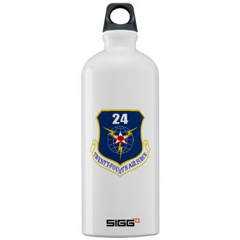 24AF - M01 - 03 - 24th Air Force - Sigg Water Bottle 1.0L - Click Image to Close