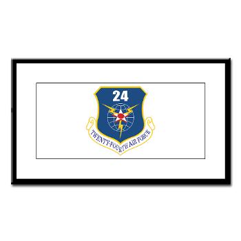 24AF - M01 - 02 - 24th Air Force - Small Framed Print