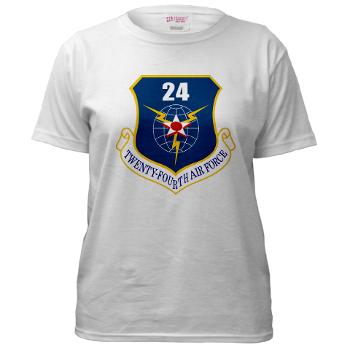 24AF - A01 - 04 - 24th Air Force - Women's T-Shirt