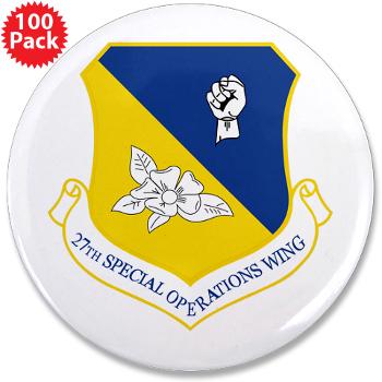 27SOW - M01 - 01 - 27th Special Operations Wing - 3.5" Button (100 pack)