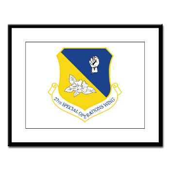 27SOW - M01 - 02 - 27th Special Operations Wing - Large Framed Print