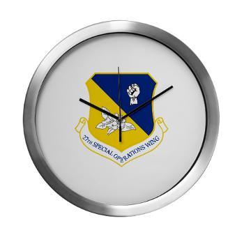 27SOW - M01 - 03 - 27th Special Operations Wing - Modern Wall Clock
