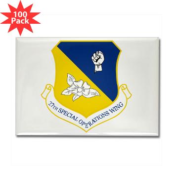 27SOW - M01 - 01 - 27th Special Operations Wing - Rectangle Magnet (100 pack)
