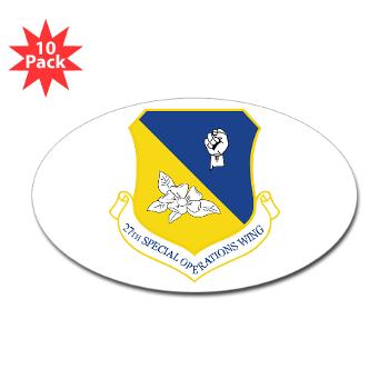 27SOW - M01 - 01 - 27th Special Operations Wing - Sticker (Oval 10 pk)