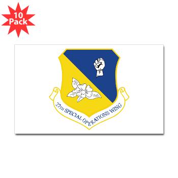 27SOW - M01 - 01 - 27th Special Operations Wing - Sticker (Rectangle 10 pk)
