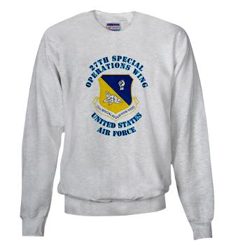 27SOW - A01 - 03 - 27th Special Operations Wing with Text - Sweatshirt