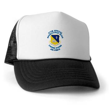 27SOW - A01 - 02 - 27th Special Operations Wing with Text - Trucker Hat