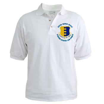 28BW - A01 - 04 - 28th Bomb Wing with Text - Golf Shirt